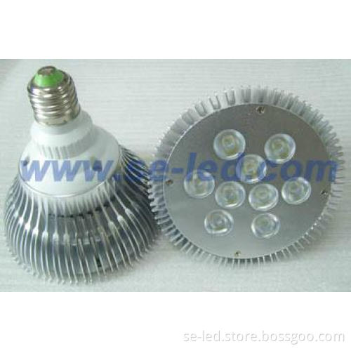 9*1W E27 Super Quality Indoor LED PAR38 Bulbs